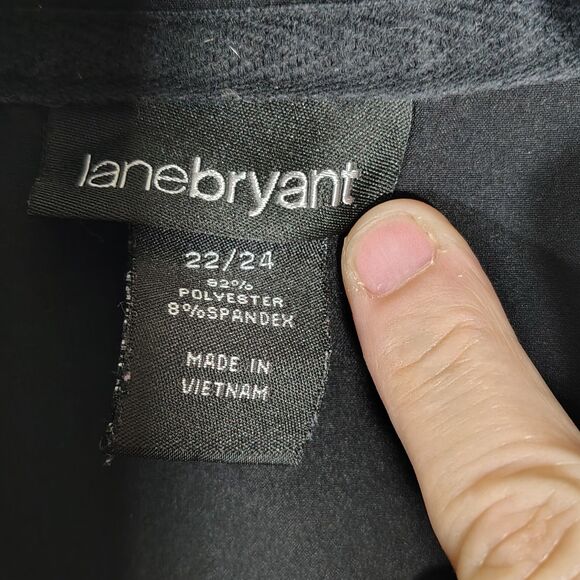 Lane Bryant Women's Zip Up Vest With Draw Strings Pockets Size 22/24 - Picture 6 of 6